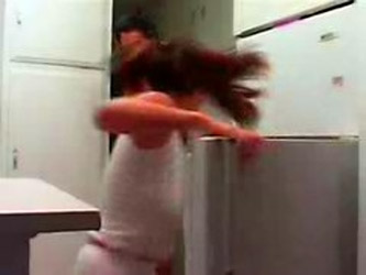 Old Uncle Fucks Hot Young Teen Daughter In Kitchen