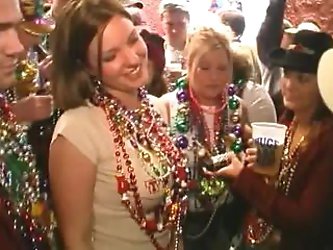 Big Titty Mardi Gras Flasher