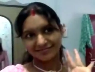 Lewd Desi Brunette Woman Pulls Down Her Sari And Flashes Her Natural Big Tits In Bra On Cam. Kinky Brunette Bitch Wanders Along Her House Flashing Her