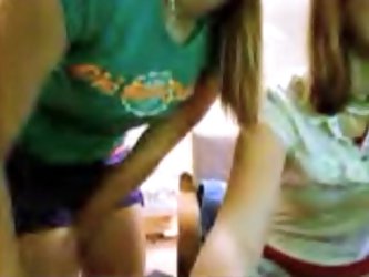 Two Legal Age Teenager Gals Playing On Cam