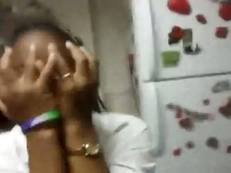 Young Black Teenies In The Kitche